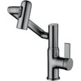 thumbnail image 1 of Lefton Rotatable Bathroom Faucet with Temperature Display in Fahrenheit (Batteries-Free), 3 Water Outlet Modes, Grey, BF2204-2, 1 of 7