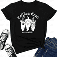 thumbnail image 1 of Leftover Crack Purrgatory Meow Forever Punk Cat Tee Style Unisex T-Shirt V40370, up to size 5XL, 1 of 2