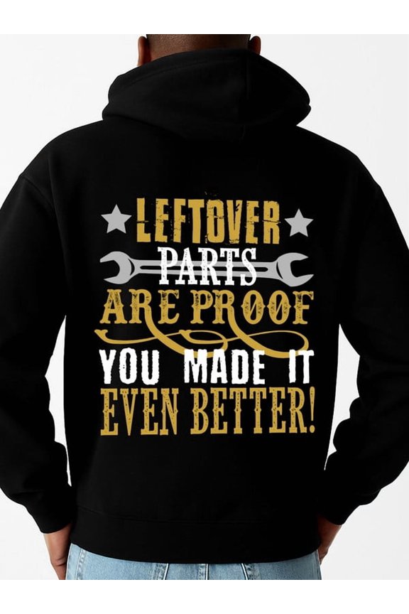 Leftover Parts hoodies & sweatshirt mechanical mens sweatshirts black Spring Summer Outdoor & Home Wear streetwear funny Tech Style Casual Unisex Shirt Crewneck tshirts