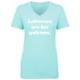 thumbnail image 1 of Leftovers Are For Quitters Womens V-Neck T-Shirt, 1 of 3