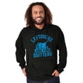 thumbnail image 1 of Leftovers are for Quitters Turkey Day Unisex Plus Fleece Graphic Hoodie Brisco Brands 4X, 1 of 5