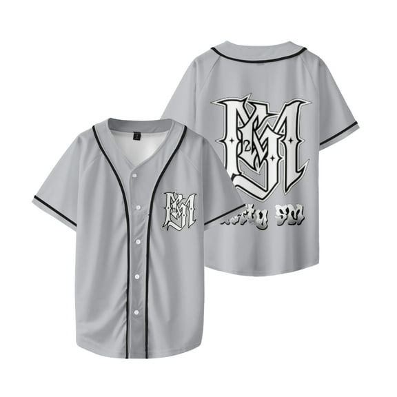Lefty Sm Baseball Jersey 3D Print Summer Hip Hop T Shirts Harajuku Gray t shirts