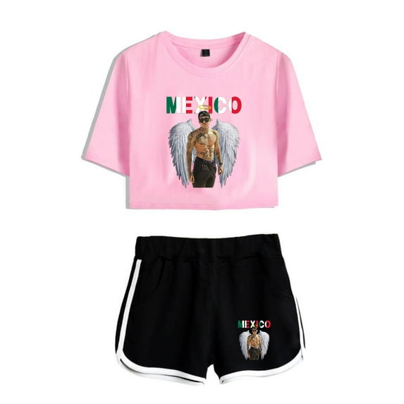 Lefty Sm Rapper Tshirt&Shorts 2 Piece Set Fashion Short Sleeve&Trousers 2 Piece Suit