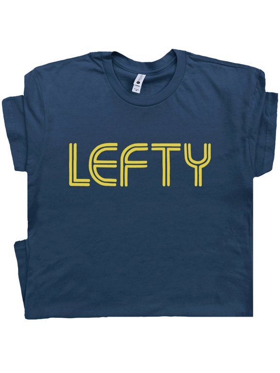 Lefty T Shirt Funny Left Handed Shirts for Men Women Gift for South Paw Person Retro Left Hand Graphic Tee