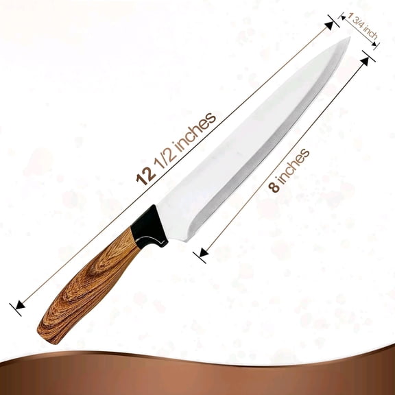 Leftys Left Handed Chef Knife - Stainless Steel Durable Blade - Extra Sharp - Great for Cutting, General Purpose, Kitchen items - Gifts for Left-Handed People, Lefty, Adults, Man, and Women