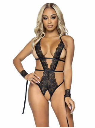 Crotchless Lace Teddy