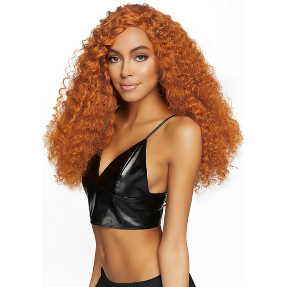 Leg Avenue 29" Long curly wig. Ginger Color