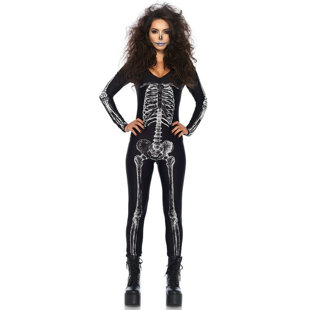 Leg Avenue Adult X-Ray Skeleton Catsuit Costume - Walmart.com
