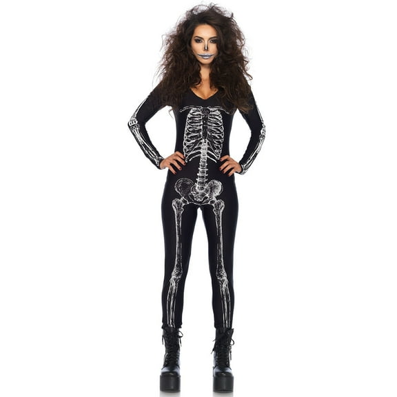 Leg Avenue Adult X-Ray Skeleton Catsuit Costume