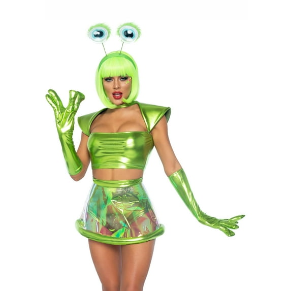Leg Avenue Beam Me Up Babe Alien Women's Fancy-Dress Costume for Adult, L