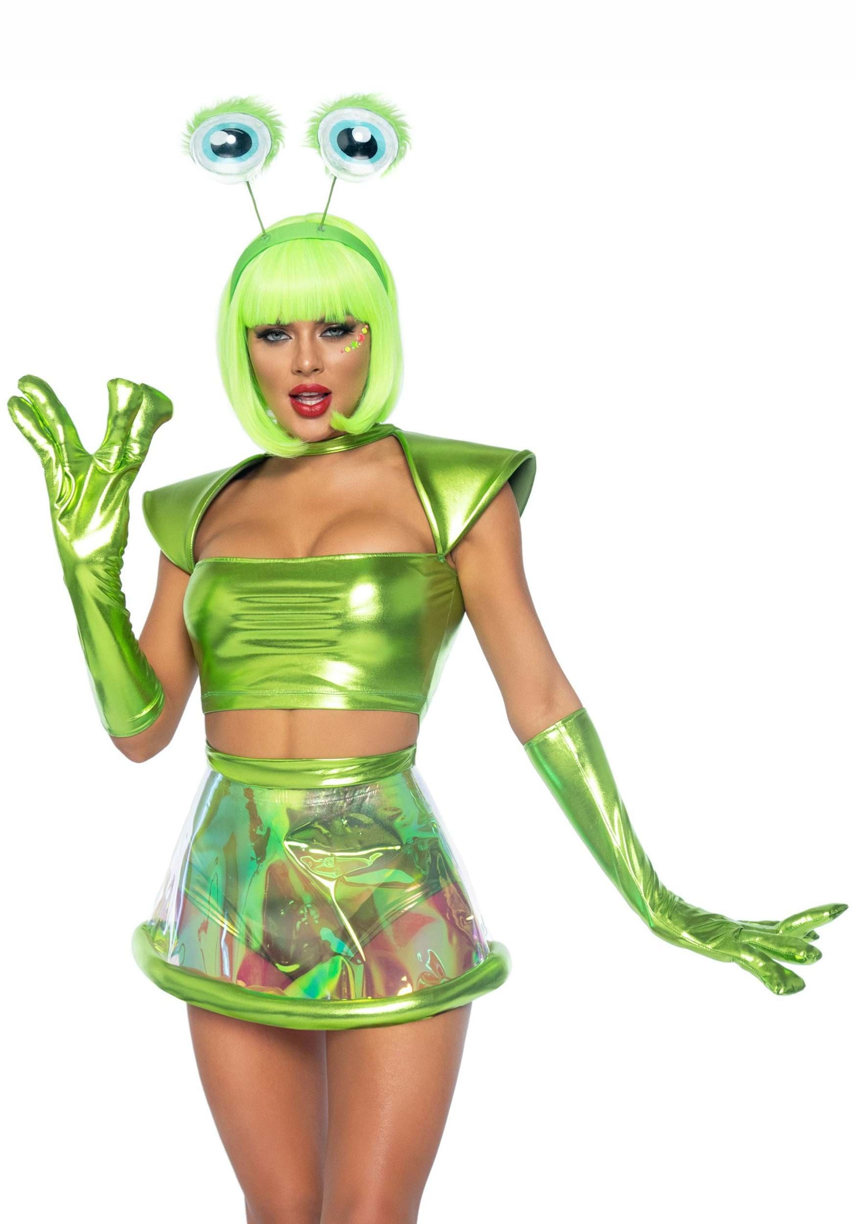 Leg Avenue Beam Me Up Babe Alien Women s Fancy Dress Costume for Adult XS