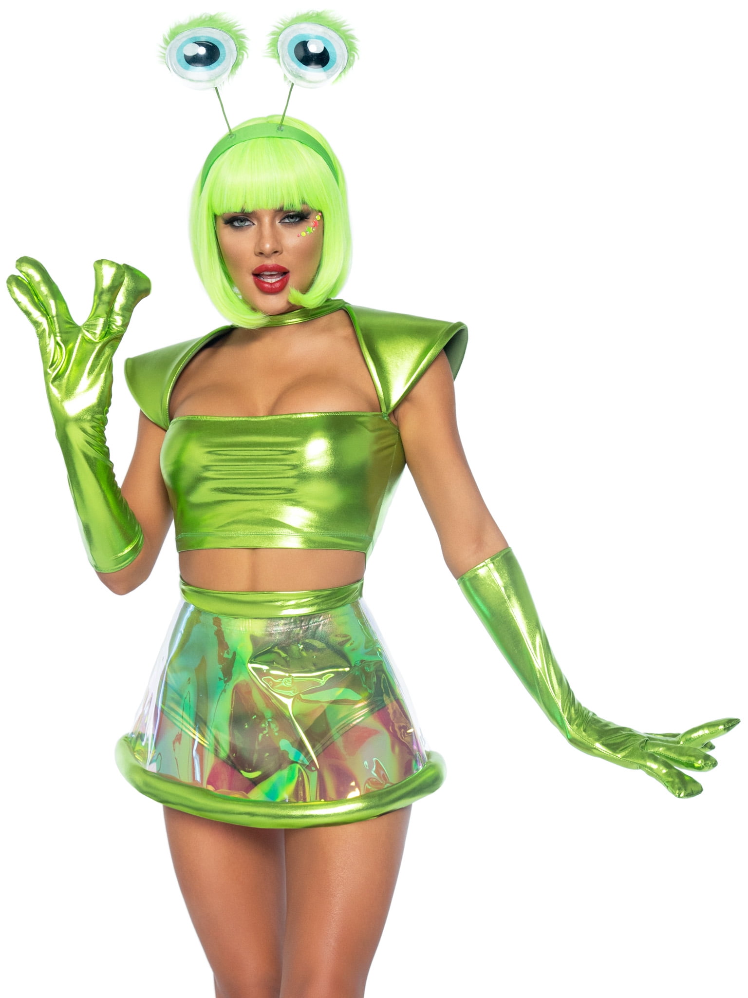 Leg Avenue Beam Me Up Babe Alien Women s Fancy Dress Costume for Adult S