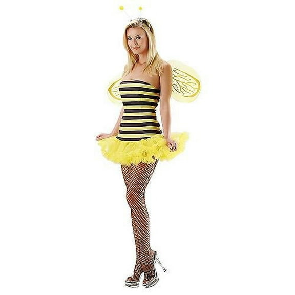 Leg Avenue Bee Sassy Female Halloween Costume for Adult, M/L and S/M