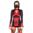 thumbnail image 1 of Leg Avenue Black Dragon Ninja Women's Halloween Fancy-Dress Costume for Adult, XS, 1 of 4