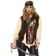 thumbnail image 1 of Leg Avenue Blackheart Pirate Captain Women's Costume with Cold Shirt Vest for Adults, Plus Size, 1 of 5