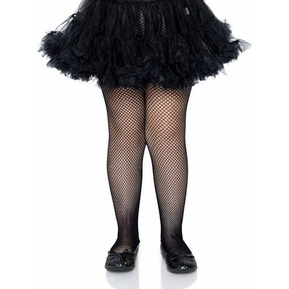 Leg Avenue Children's Fishnet Tights, Medium, Black