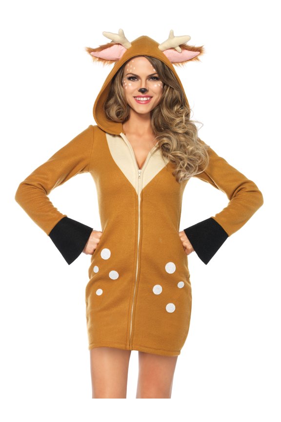 Cozy Fawn Women's Halloween Fancy-Dress Costume for Adult, Regular M