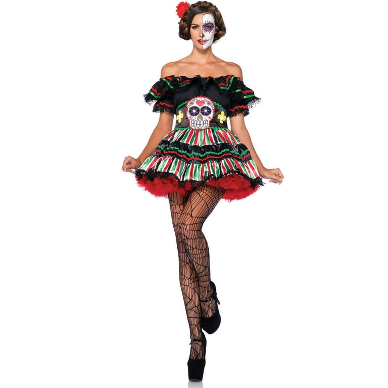 Womens Day Of The Dead Doll Adult Costume Female Halloween
