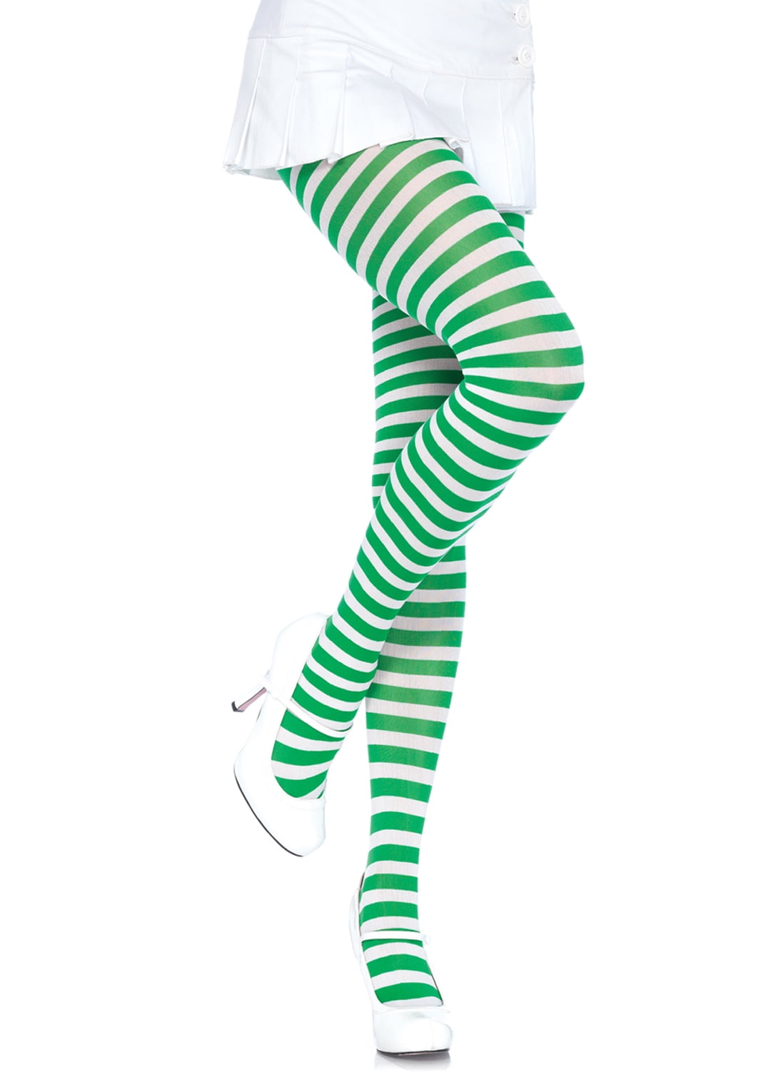 Womens Lime Green Tights Halloween Costume Accessory 