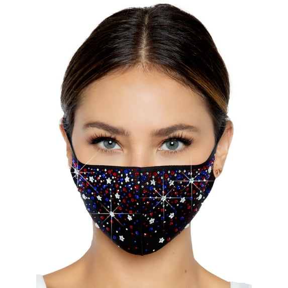 Leg Avenue Halloween's Liberty Rhinestone Face Mask