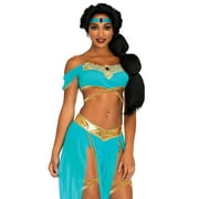 Leg Avenue Jasmine Oasis Princess Halloween Costume, Blue, Large
