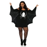 Leg Avenue Jersey Spiderweb Extra Roomy Women's Halloween Fancy-Dress Costume for Adult, Plus XL Plus