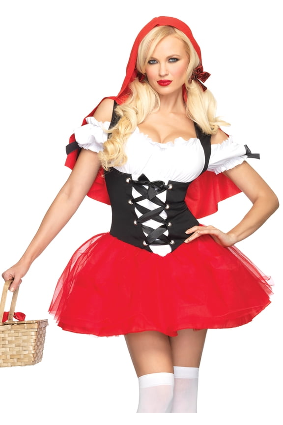 Sexy Red Riding Hood Tutu Dress Costume Adult X-Large 14-16 Female