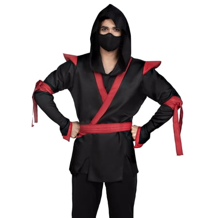 Leg Avenue Men's Black Warrior Ninja Halloween Costume