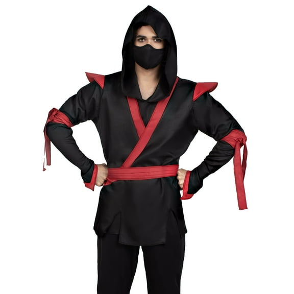 Leg Avenue Men's Black Warrior Ninja Halloween Costume