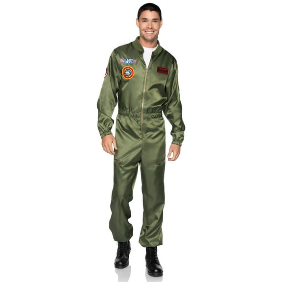 Leg Avenue Men's Official Licensed Top Gun Costume Parachute Flight Suit