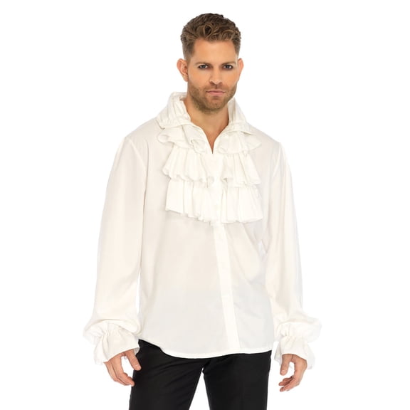 Leg Avenue Men's Renaissance Ruffle Front Pirate Shirt