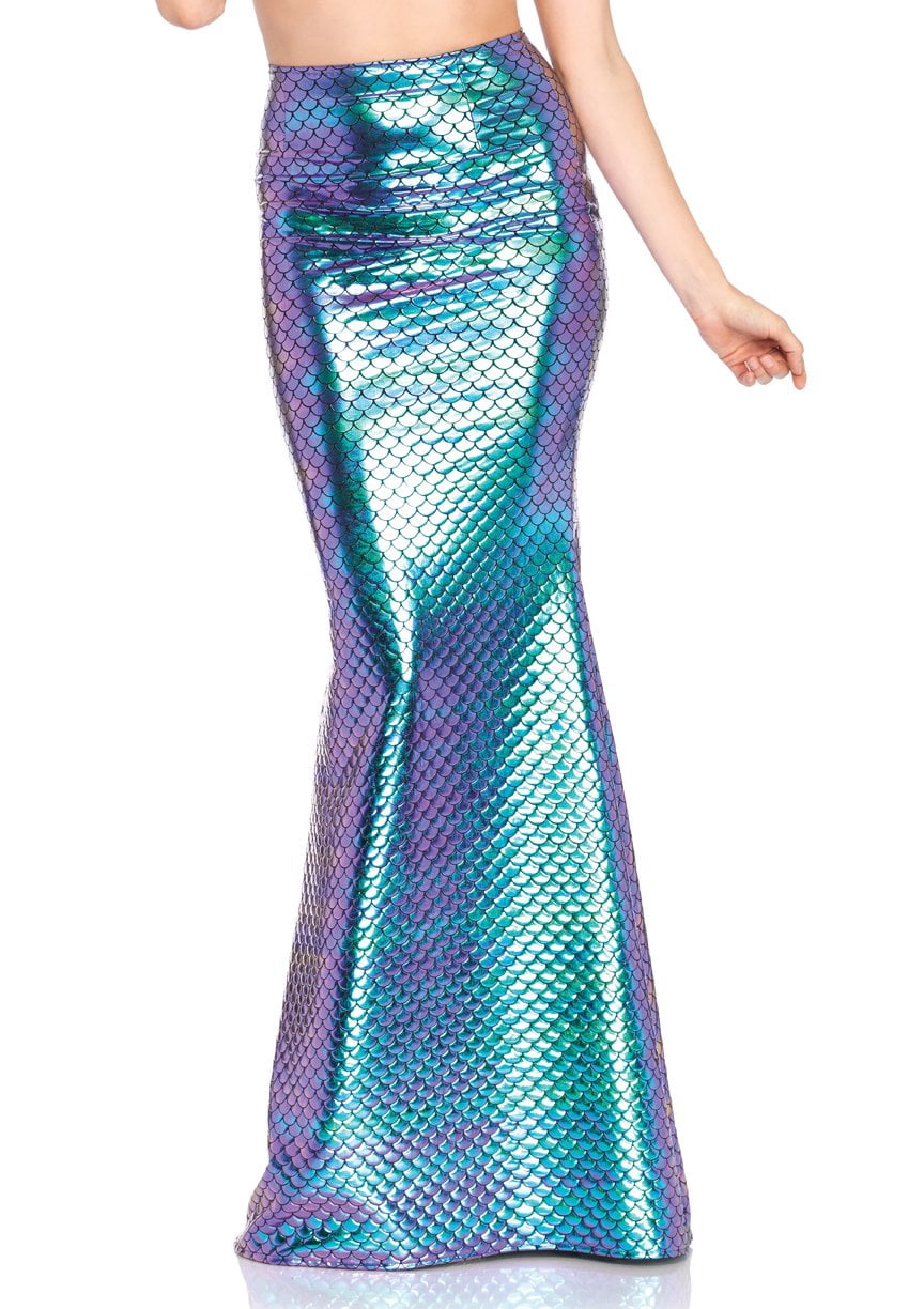 Leg Avenue Mermaid Tail Scale Women's Fancy-Dress Costume with Iridescent Finish for Adults, Size M