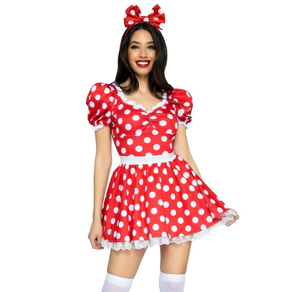 Leg Avenue Polka Dot Women's Fancy-Dress Costume for Adult, M