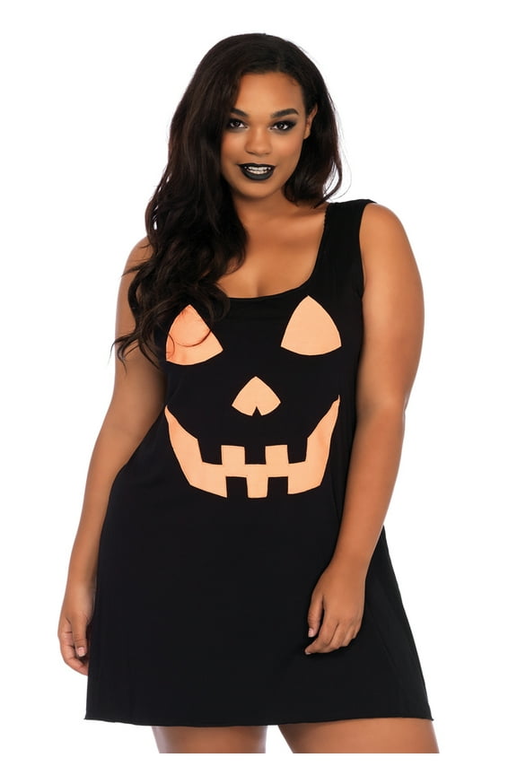Pumpkin Dress for Women with Jersey Fabric, Plus Size