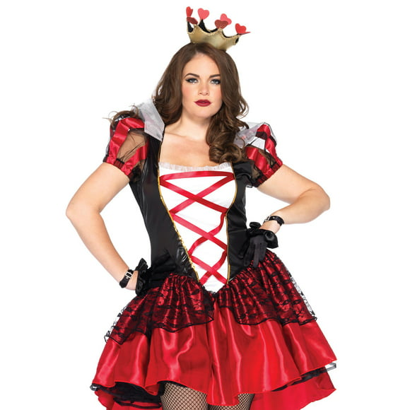 Leg Avenue Royal Red Queen Halloween Fancy-Dress Costume for Adult, Red, 3X-4X