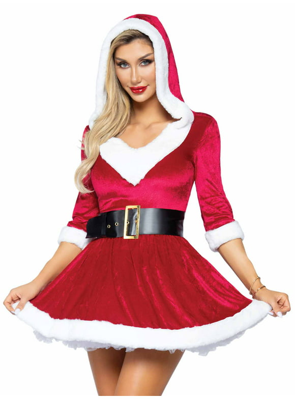 Leg Avenue Santa Mrs. Claus Women's Christmas Fancy-Dress Costume for Adult, M-L