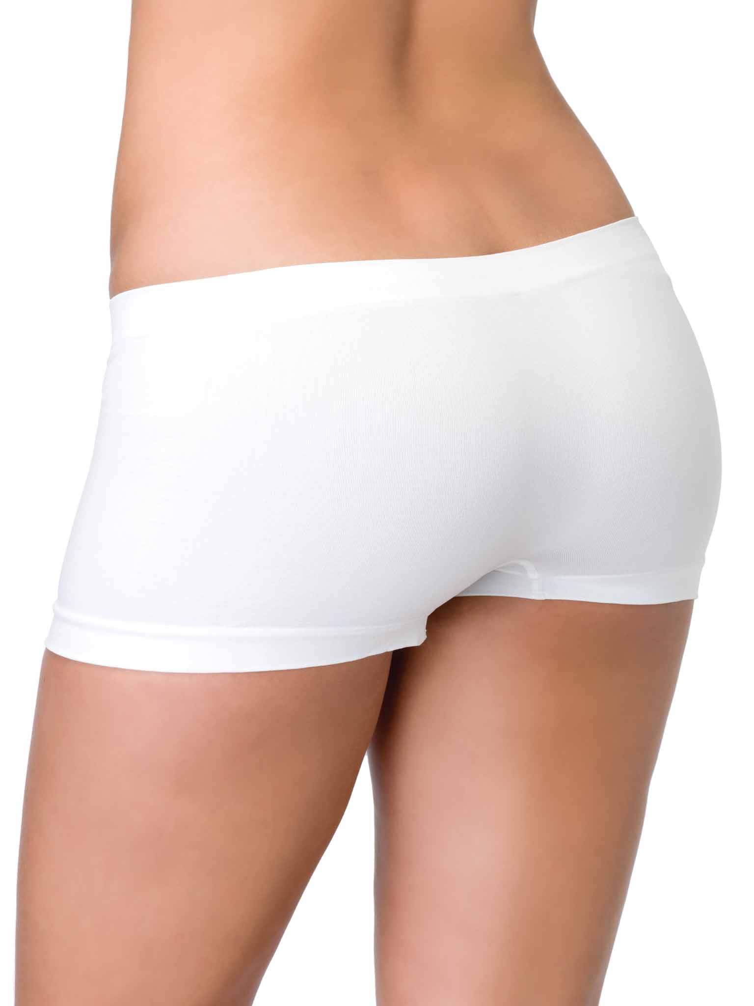 Boy Shorts Underwear for Women - Ladies No Show Seamless Boyshorts