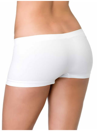 Prestige Biatta Women's Spandex boy-Shorts-Panties-White-Medium at   Women's Clothing store