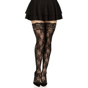 Leg Avenue - Stay Up Floral Lace Thigh Highs
