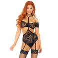 thumbnail image 1 of Leg Avenue Women's 2 PC Lace Bandeau and Teddy Set, 1 of 5