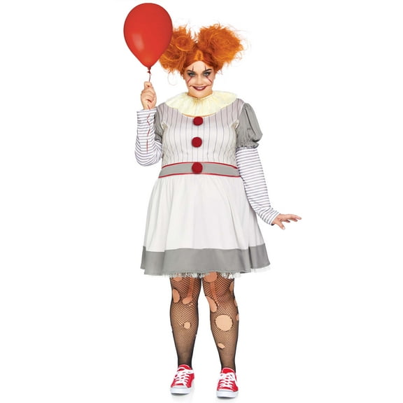 Leg Avenue Women's 2 Pieces Creepy Clown Costume