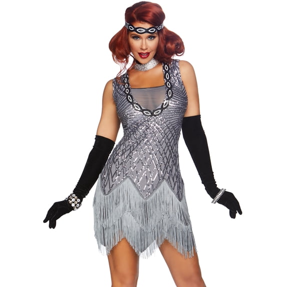 Leg Avenue Women's 2 Pieces Roaring Roxy Costume