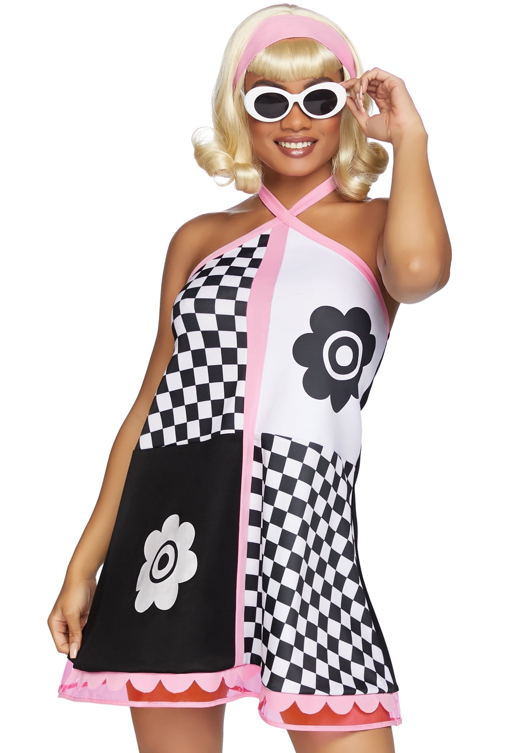 Leg Avenue Women's 3 Pieces Swinging 60s Sweetie Costume