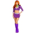 thumbnail image 1 of Leg Avenue Women's 4 Pc Meddling Cutie Costume with Crop Top, Skirt, Neck Scarf, Headband, 1 of 1