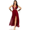 thumbnail image 1 of Leg Avenue Women's 4 Pc Warrior Maiden Costume with Dress, Arm Cuffs, Shoulder Harness, Headpiece, 1 of 2