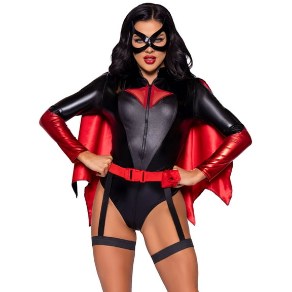 Leg Avenue Women's 4 Piece Bat Woman Set