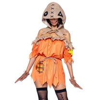 Leg Avenue Women's 4 Piece Spooky Scarecrow Costume Set