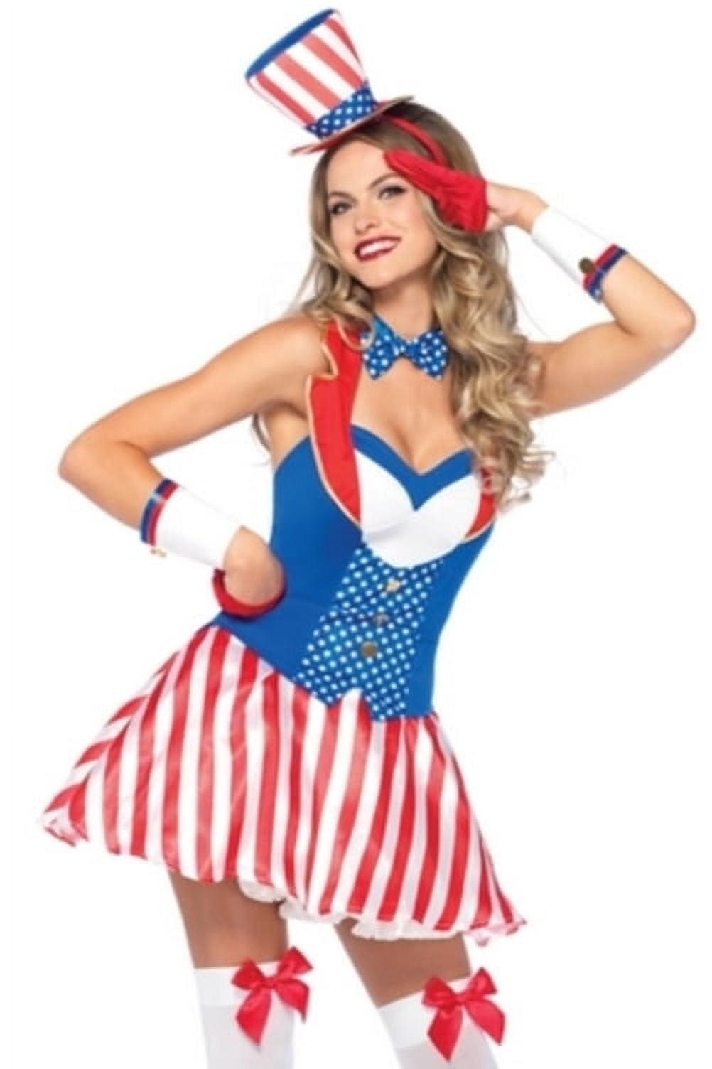 Leg Avenue Women's 4PC Yankee Doodle Darlin' July 4th America Costume