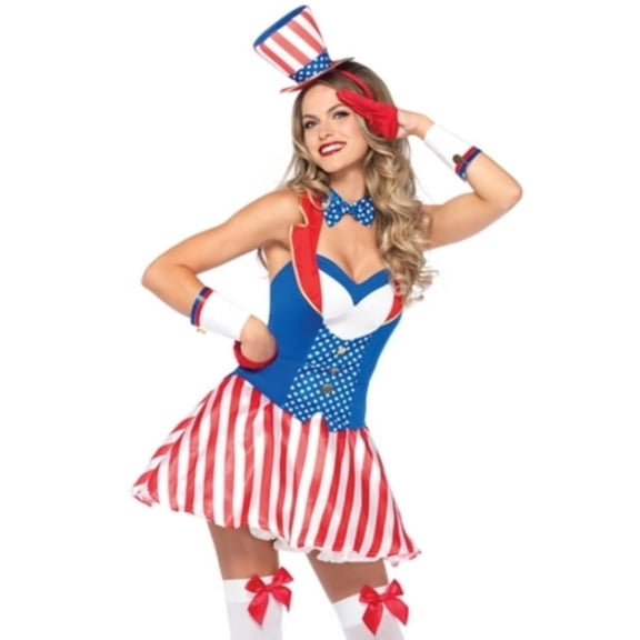 Leg Avenue Women's 4PC Yankee Doodle Darlin' July 4th America Costume