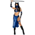thumbnail image 1 of Leg Avenue Women's 5 Piece Blue Ninja Costume Set, 1 of 5